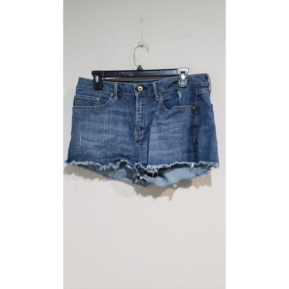 American Rag Cie Pants - American Rag Cie Womens mid-rise ripped blue jean shorts, 2" inseam, size 11